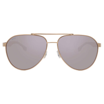 Gold Antireflex Pilot Men's Sunglasses BOSS 1485/S 0RHL/WM 60