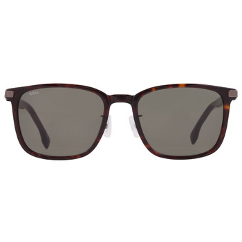 Green Sport Men's Sunglasses BOSS 1406/F/SK 0086/QT 57