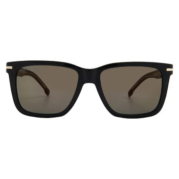 NWT Hugo Boss BOSS 1442/S-0807 IR Sunglasses Boss 1442/S 807/IR Square Black Sunglasses | SmartBuyGlasses US main image 2