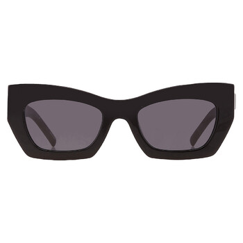 Dolce & Gabbana Dark Grey Mirrored Cat Eye Ladies Sunglasses 