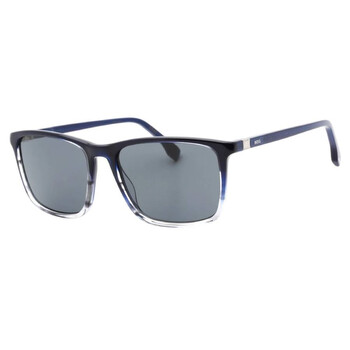 Grey Square Men's Sunglasses BOSS 1434/S 0HVE/IR 56