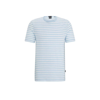Hugo Boss Stripe-Trim Short Sleeve T-Shirt, Size XX-Large