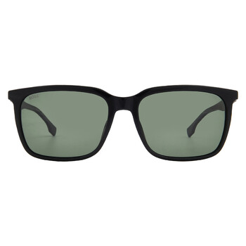 Polarized Green Square Men's Sunglasses BOSS 1579/S 0807/UC 57