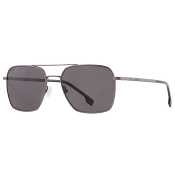 Polarized Grey Navigator Men's Sunglasses BOSS 1414/O/S 0R80/M9 57