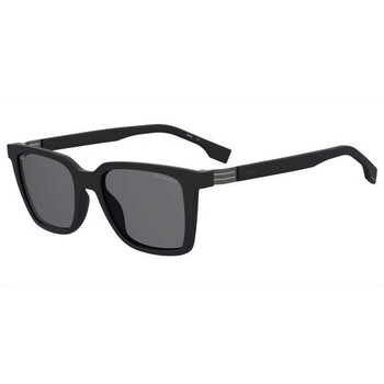 Polarized Grey Square Men's Sunglasses BOSS 1574/S 0807/M9 53