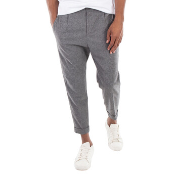 Tapered-Fit Stretch Flannel Trousers