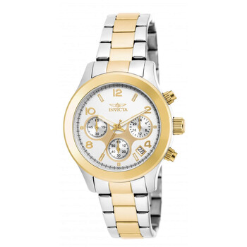 Angel Chronograph Silver Dial Two-tone Men's Watch 19219
