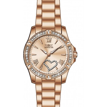 Angel Quartz Crystal Rose Gold Dial Ladies Watch 49843 Angel Quartz Crystal Rose Gold Dial Ladies Watch 49843