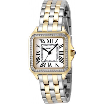 Stylish Invicta Sterling Silver Rectangular With Ivory Face Women Watch Invicta Celestial 36mm Ivory Color Dial Stainless Steel  main image 4