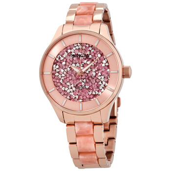 Angel Rose Dial Ladies Watch 24663