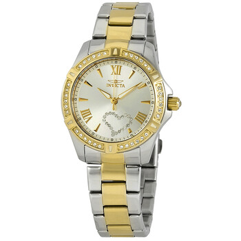 Angel Silver Dial Two-Tone Ladies Watch 21418