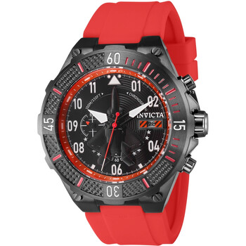 Invicta Aviator Multi-Function Black Carbon Fiber Dial Black