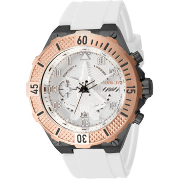 Aviator Chronograph Quartz White Dial Men's Watch 39894
