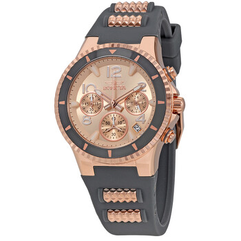 BLU Chronograph Rose Dial Ladies Watch 24189