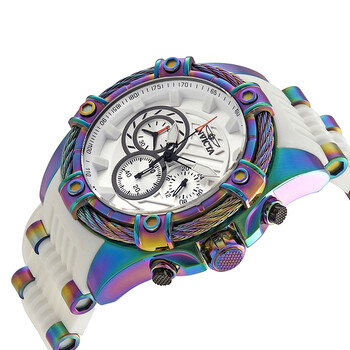 Bolt Chronograph White Dial Men's Watch 25530