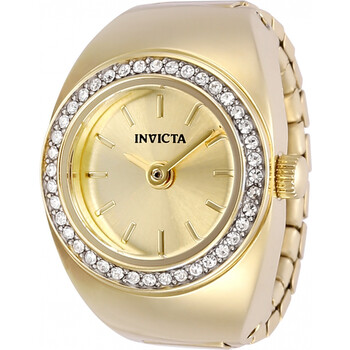 Mini Angel Quartz Crystal Gold Dial Ladies Watch 48944