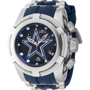 Invicta NFL Dallas Cowboys Automatic Date Grey Dial Men's