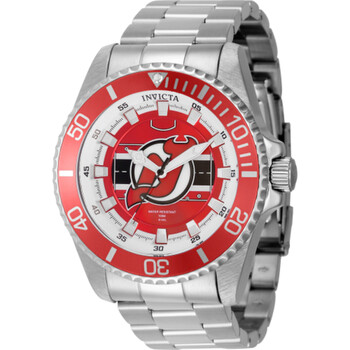 NHL New Jersey Devils Quartz Red Dial Men's Watch 42253