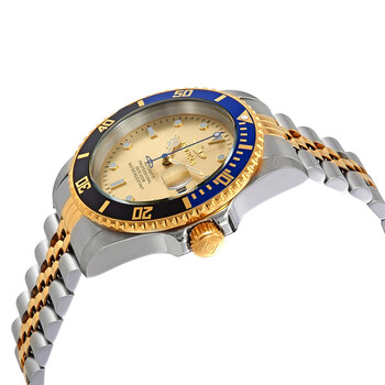 Pro Diver Automatic Gold Dial Batman Bezel Men's Watch 29181