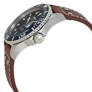 Pro Diver Black Dial Brown Leather Men's Watch 22069
