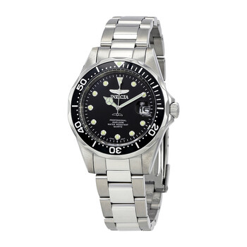 Pro Diver Black Dial Stainless Steel Men's Watch 17046 Pro Diver Black Dial Stainless Steel Men's Watch 17046