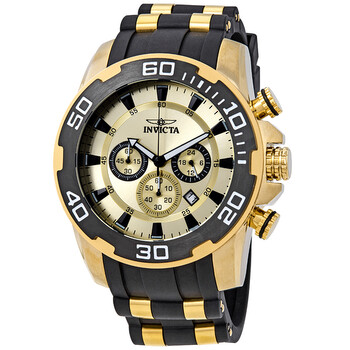 Pro Diver Chronograph Gold Dial Men's Watch 22346