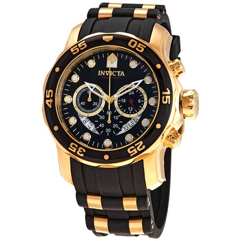 Pro Diver Chronograph Black Semi-Transparent Dial Men's Watch 6981