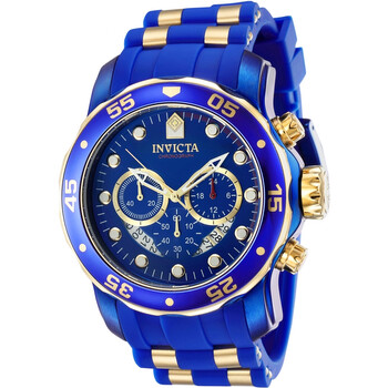 看板的モデル★青金★クロノグラフ INVICTA Pro Diver 35416 Invicta Pro Diver Chronograph Quartz Blue Dial Men's Watch
