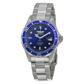 Invicta Pro Diver Blue Dial Stainless Steel 40 mm Men's
