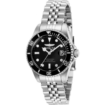 Pro Diver Quartz Black Dial Stainless Steel Ladies Watch 29186