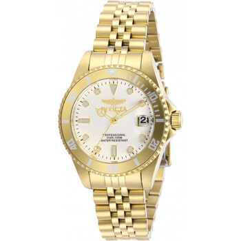 Pro Diver Quartz White Dial  Ladies Watch 29192