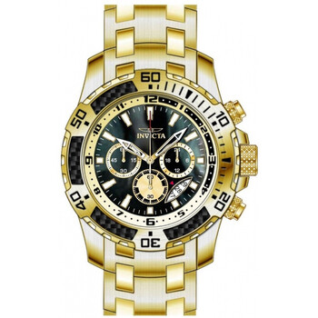 Invicta Pro Diver SCUBA Chronograph GMT Quartz Black Dial Men's