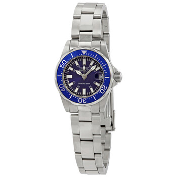 Sapphire Diver Blue Dial Stainless Steel Ladies Watch 7060
