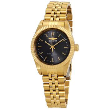 Invicta Specialty Black Dial Stainless Steel Ladies Watch 29395