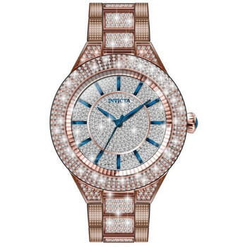 Specialty Quartz Crystal Silver Dial Ladies Watch 49926