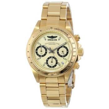 Speedway Chronograph Champagne Dial 18kt Gold Ion-plated Ladies Watch 14931