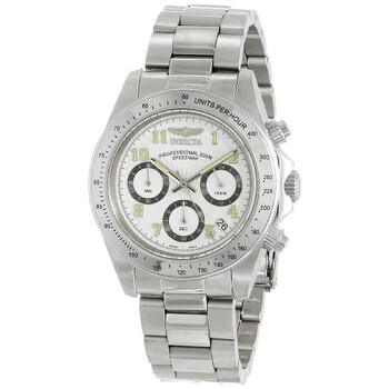 Speedway Chronograph White Dial Men's Watch 17023