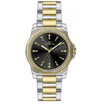 Speedway Quartz Crystal Black Dial Ladies Watch 49112