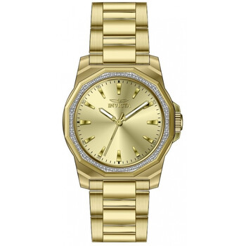 Invicta Speedway Quartz Crystal Gold Dial Men display picture 3