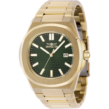 INVICTA 腕時計 メンズ クォーツ 緑ｘ金 SPEED WAY 46856 Invicta Speedway Quartz Green Dial Men's Watch 46841