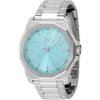 シルバー&ライトブルー★上品 INVICTA Speedway 48913 Invicta Speedway Quartz Tiffany Blue Dial Men's Watch 48913