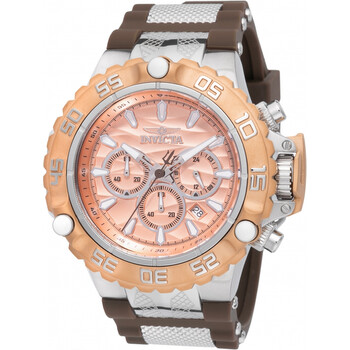 Invicta Subaqua GMT Chronograph Olive Green and Rose Gold Dial