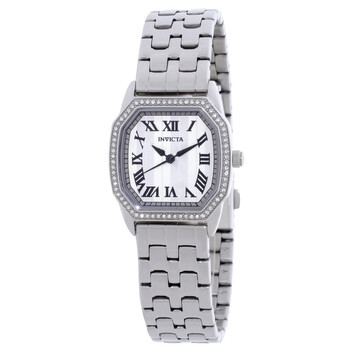 Invicta Wildflower Quartz Crystal Silver Dial Ladies Watch  display picture 3