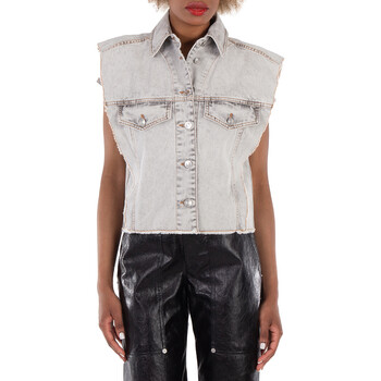 ◆2000Archives◆ Ice Denim Corset Top 1523FWTP03ID 2000 Archives Iced Denim Frayed Edges Corset, Brand Size 1