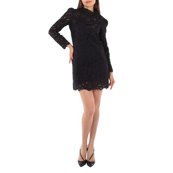 MM6 Black Layered Lace Shift Dress, Size Large S62DD0027-BLACK/BLACK - Clothing - Jomashop MM6 Black Layered Lace Shift Dress, Size Large S62DD0027-BLACK/BLACK - Clothing - Jomashop