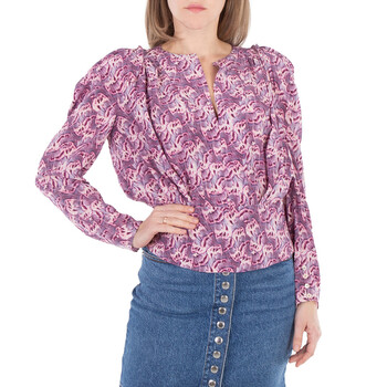 Ladies Pink Zarga Chiffon Fabric Blouse