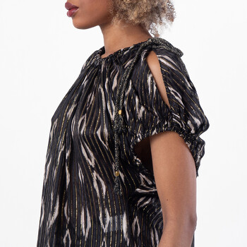 Sonae Pleated Silk Blouse