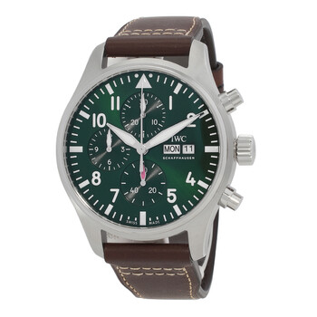 Pilot Chronograph Automatic Green Dial Men's Watch IW378005