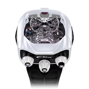 Bugatti Chiron Tourbillon Hand Wind Men's Watch BU220.27.AA.AA.A