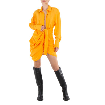 ワンピース JACQUEMUS Woman Dress Yellow 251DR2422381 250 The Peplo mini dress by JACQUEMUS | Official website